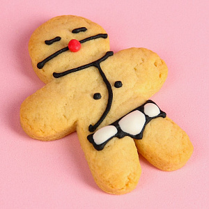 Набор «Подарок для снегурочки»: мармеладные презервативы 40 г., наручники с мехом, печенька 25 г.